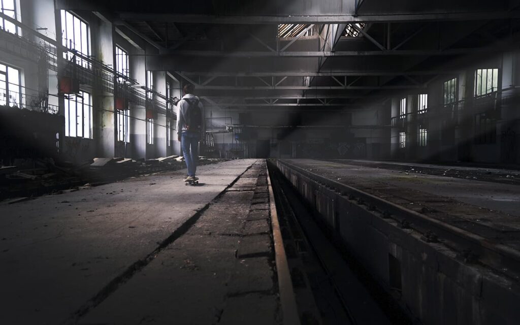 Excavations in factories and plants